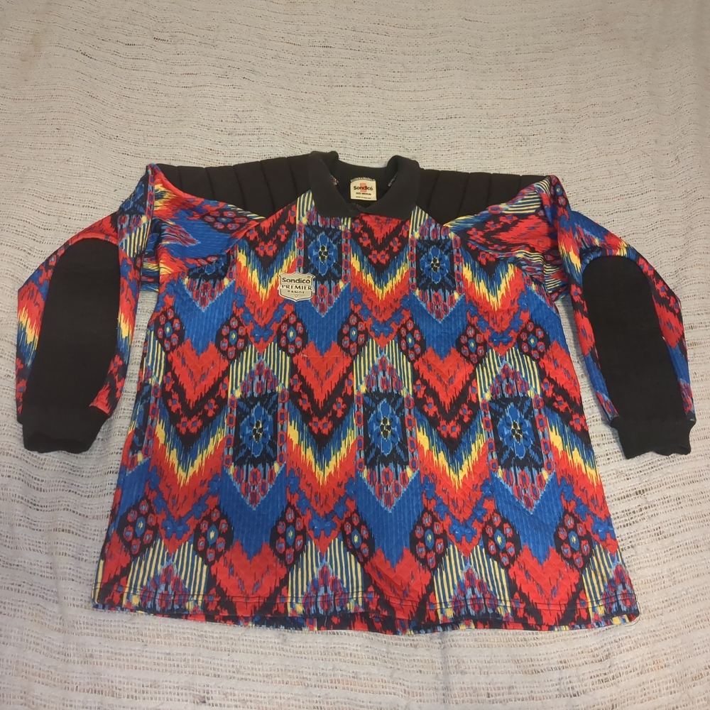 Sondico Multicolor Geometric Printed Padded Polyester Jersey Shirt Size Medium